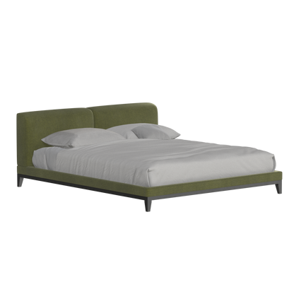 Infinity Upholstered Double Bed with Elegant Headboard