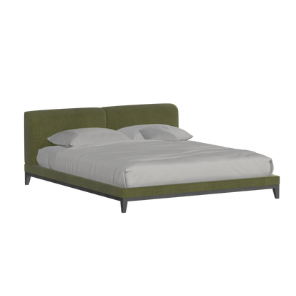 Infinity Upholstered Double Bed with Elegant Headboard
