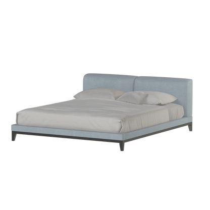Infinity Upholstered Double Bed with Elegant Headboard