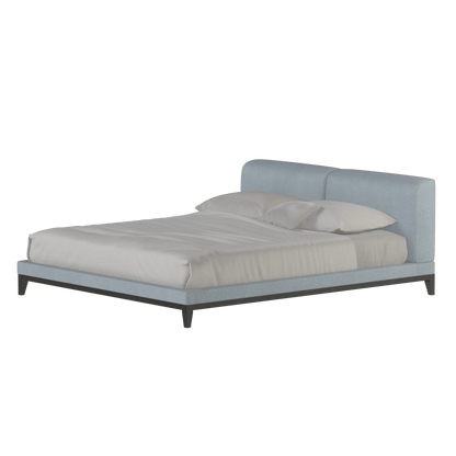 Infinity Upholstered Double Bed with Elegant Headboard