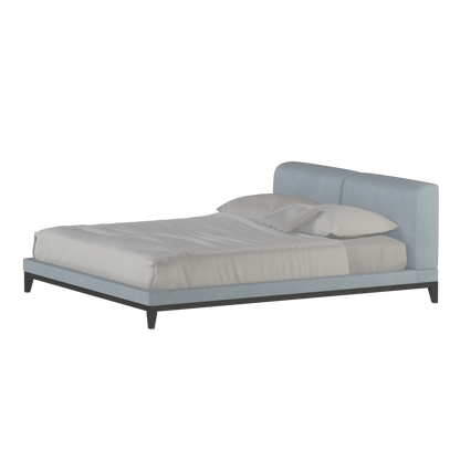 Infinity Upholstered Double Bed with Elegant Headboard