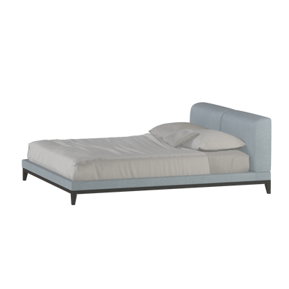 Infinity Upholstered Double Bed with Elegant Headboard