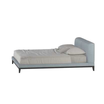 Infinity Upholstered Double Bed with Elegant Headboard