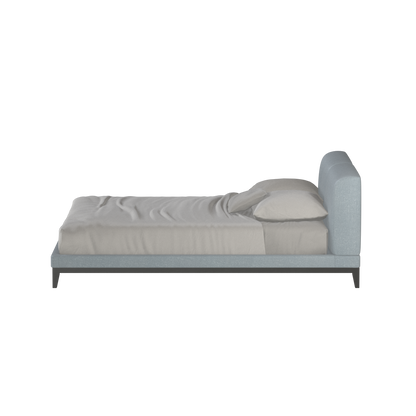 Infinity Upholstered Double Bed with Elegant Headboard