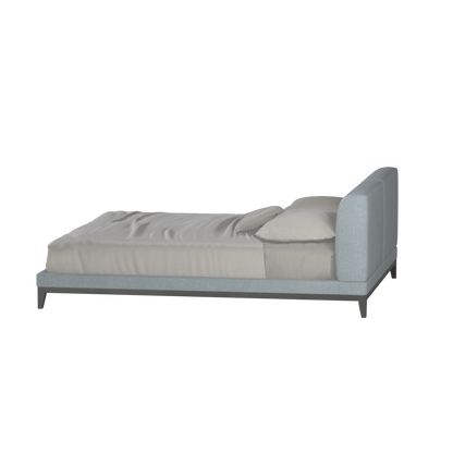 Infinity Upholstered Double Bed with Elegant Headboard