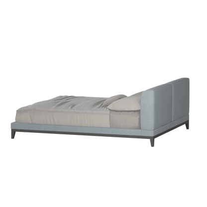 Infinity Upholstered Double Bed with Elegant Headboard