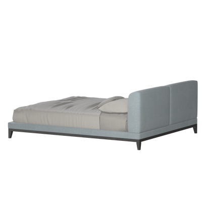 Infinity Upholstered Double Bed with Elegant Headboard