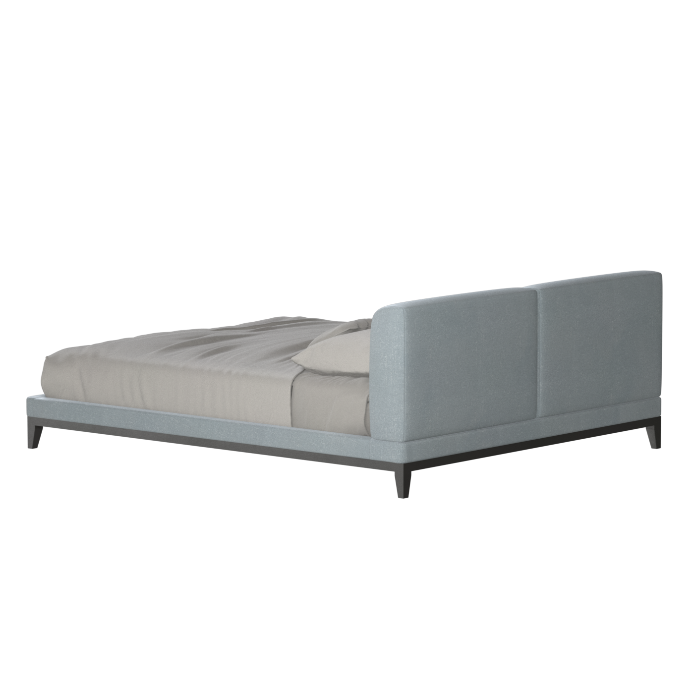 Infinity Upholstered Double Bed with Elegant Headboard