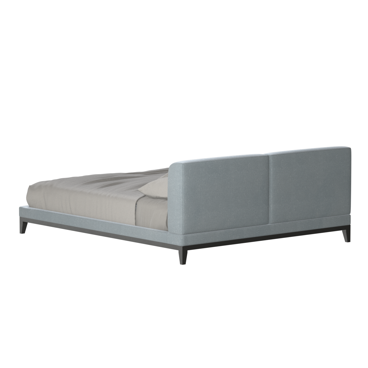 Infinity Upholstered Double Bed with Elegant Headboard