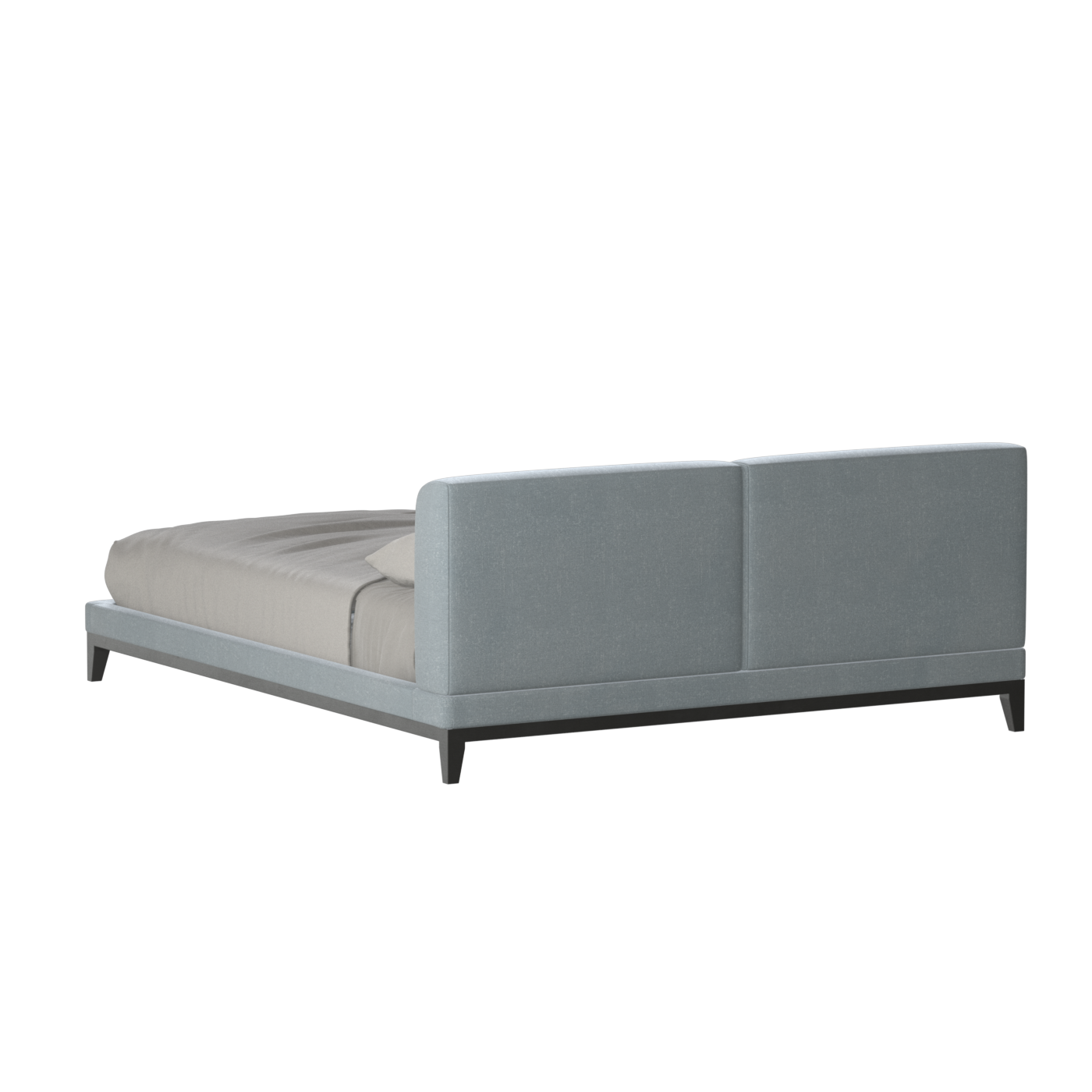 Infinity Upholstered Double Bed with Elegant Headboard