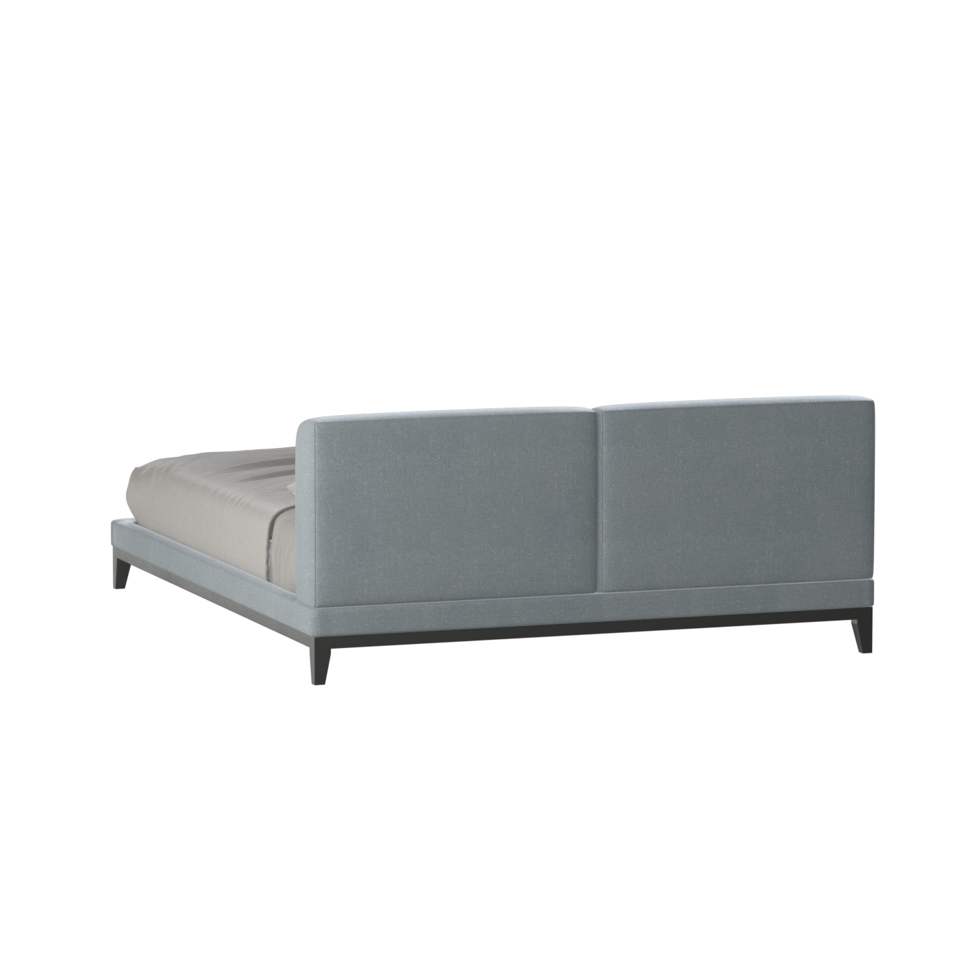 Infinity Upholstered Double Bed with Elegant Headboard