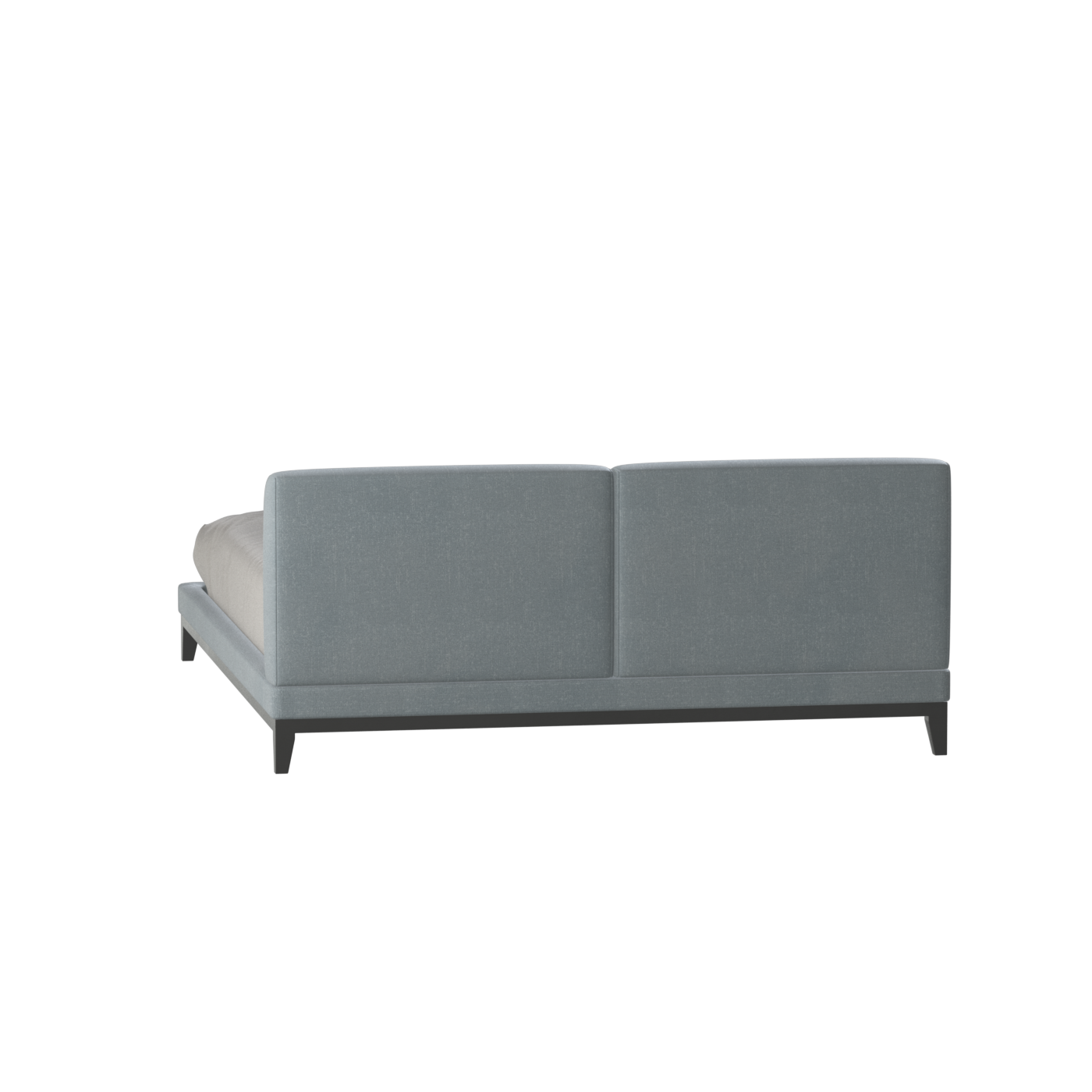 Infinity Upholstered Double Bed with Elegant Headboard