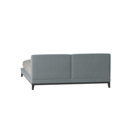 Infinity Upholstered Double Bed with Elegant Headboard