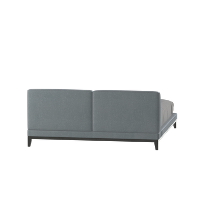Infinity Upholstered Double Bed with Elegant Headboard