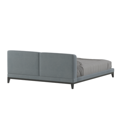 Infinity Upholstered Double Bed with Elegant Headboard