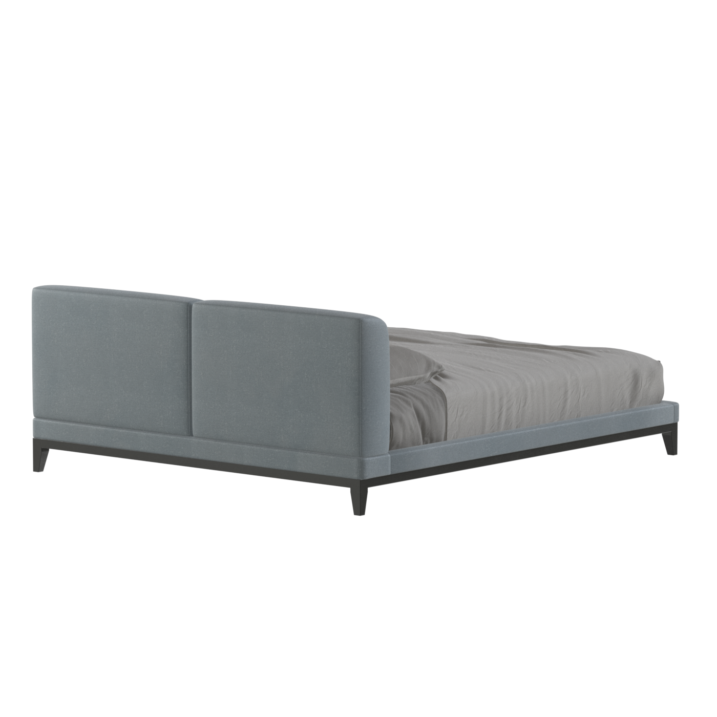 Infinity Upholstered Double Bed with Elegant Headboard