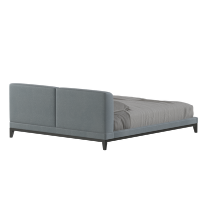 Infinity Upholstered Double Bed with Elegant Headboard