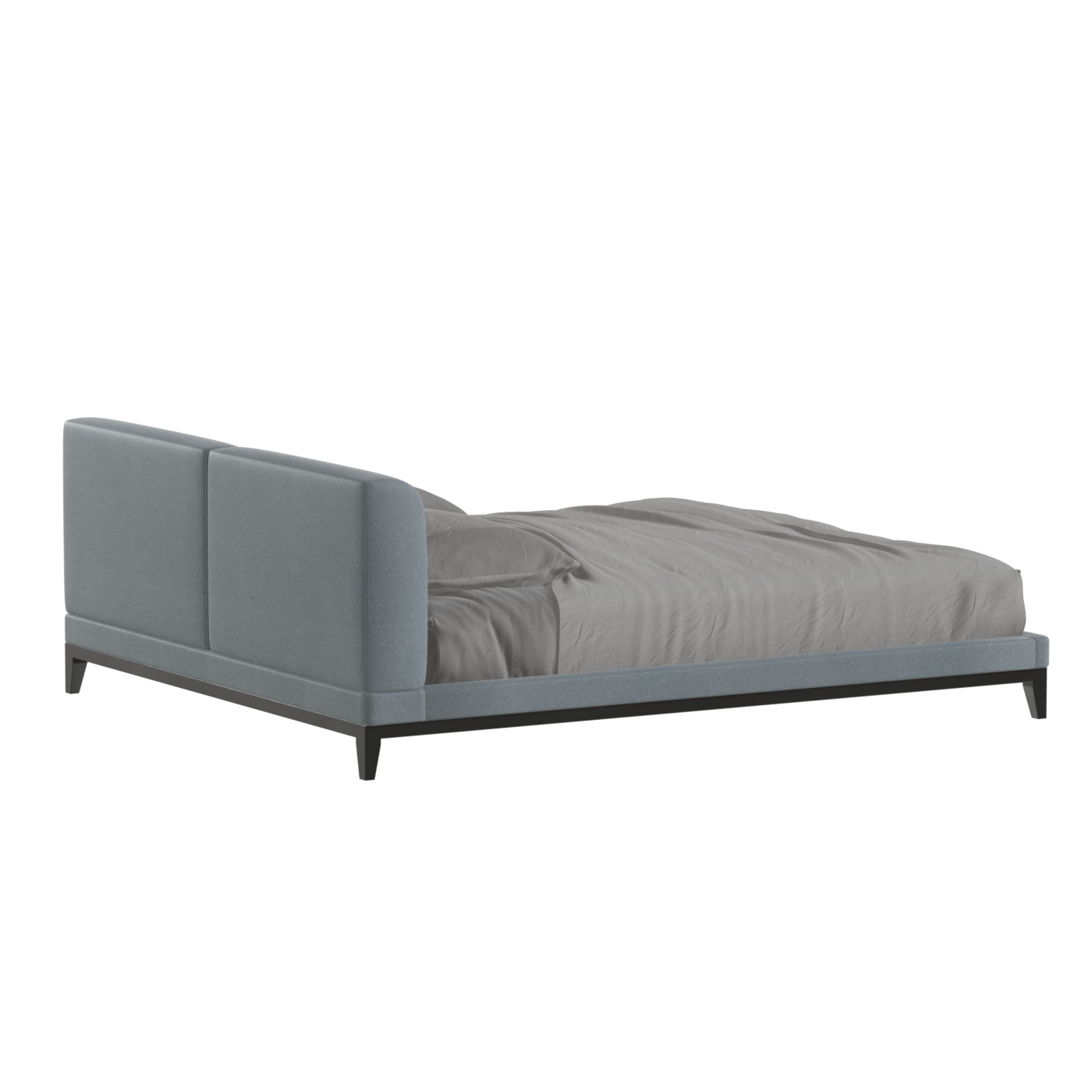 Infinity Upholstered Double Bed with Elegant Headboard