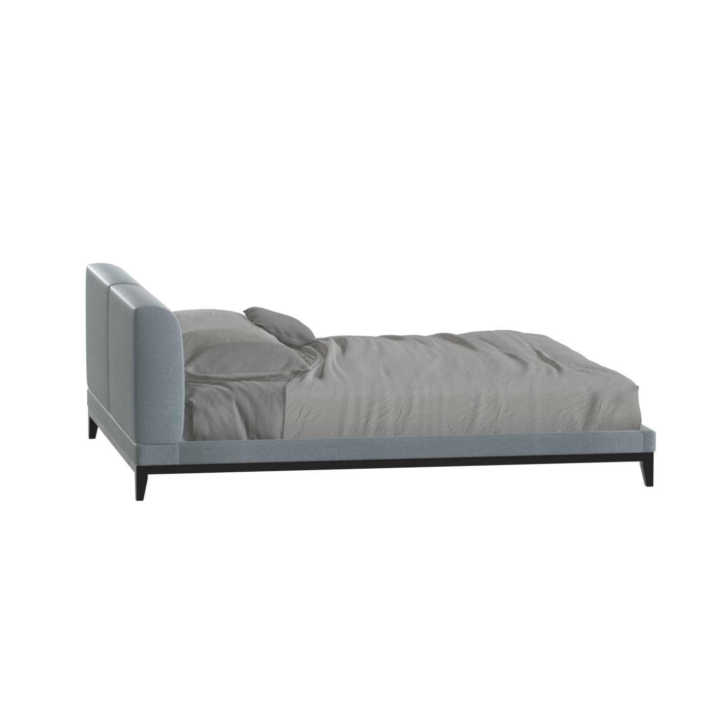 Infinity Upholstered Double Bed with Elegant Headboard
