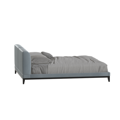 Infinity Upholstered Double Bed with Elegant Headboard