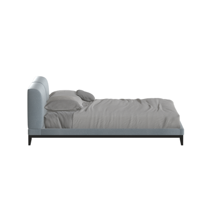 Infinity Upholstered Double Bed with Elegant Headboard