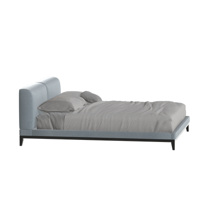 Infinity Upholstered Double Bed with Elegant Headboard