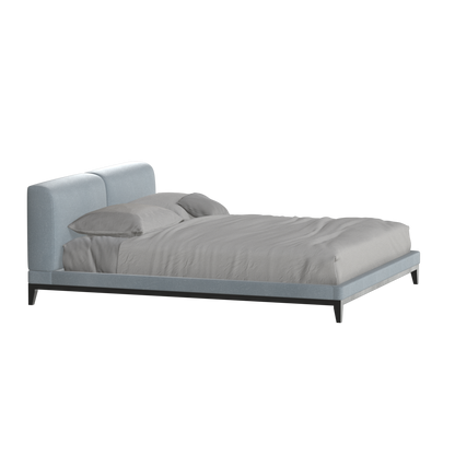 Infinity Upholstered Double Bed with Elegant Headboard