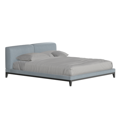 Infinity Upholstered Double Bed with Elegant Headboard