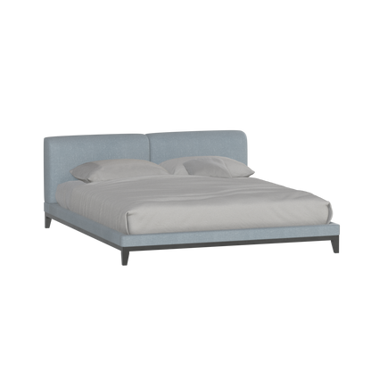 Infinity Upholstered Double Bed with Elegant Headboard