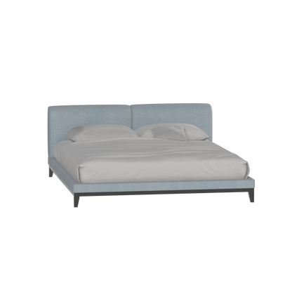 Infinity Upholstered Double Bed with Elegant Headboard