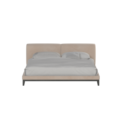 Infinity Upholstered Double Bed with Elegant Headboard