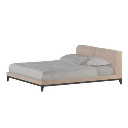 Infinity Upholstered Double Bed with Elegant Headboard