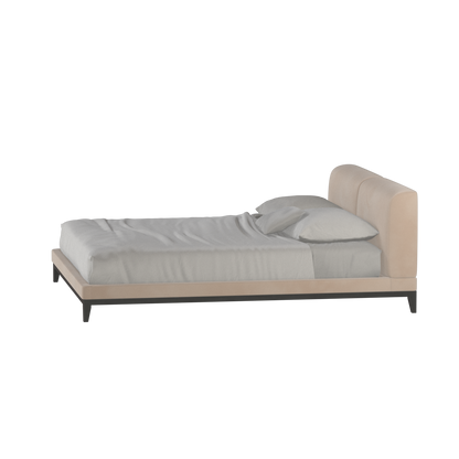 Infinity Upholstered Double Bed with Elegant Headboard