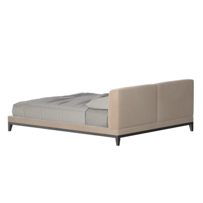 Infinity Upholstered Double Bed with Elegant Headboard