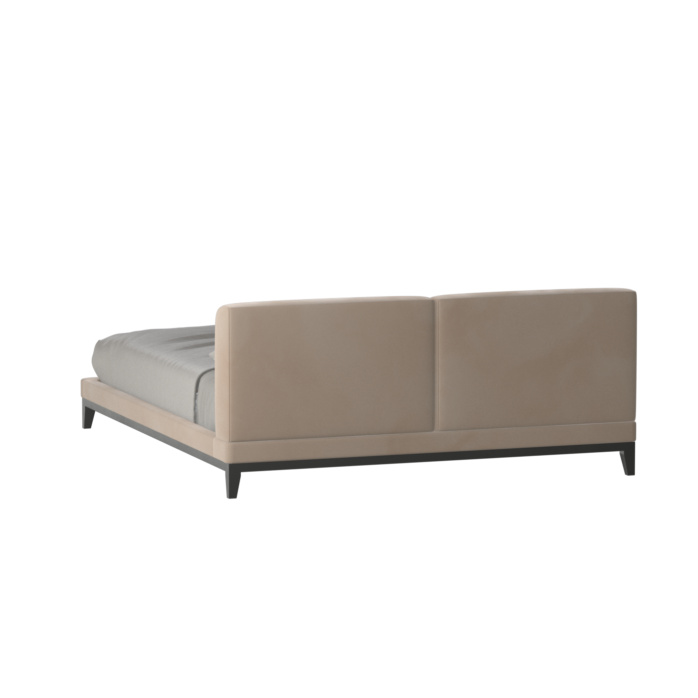 Infinity Upholstered Double Bed with Elegant Headboard