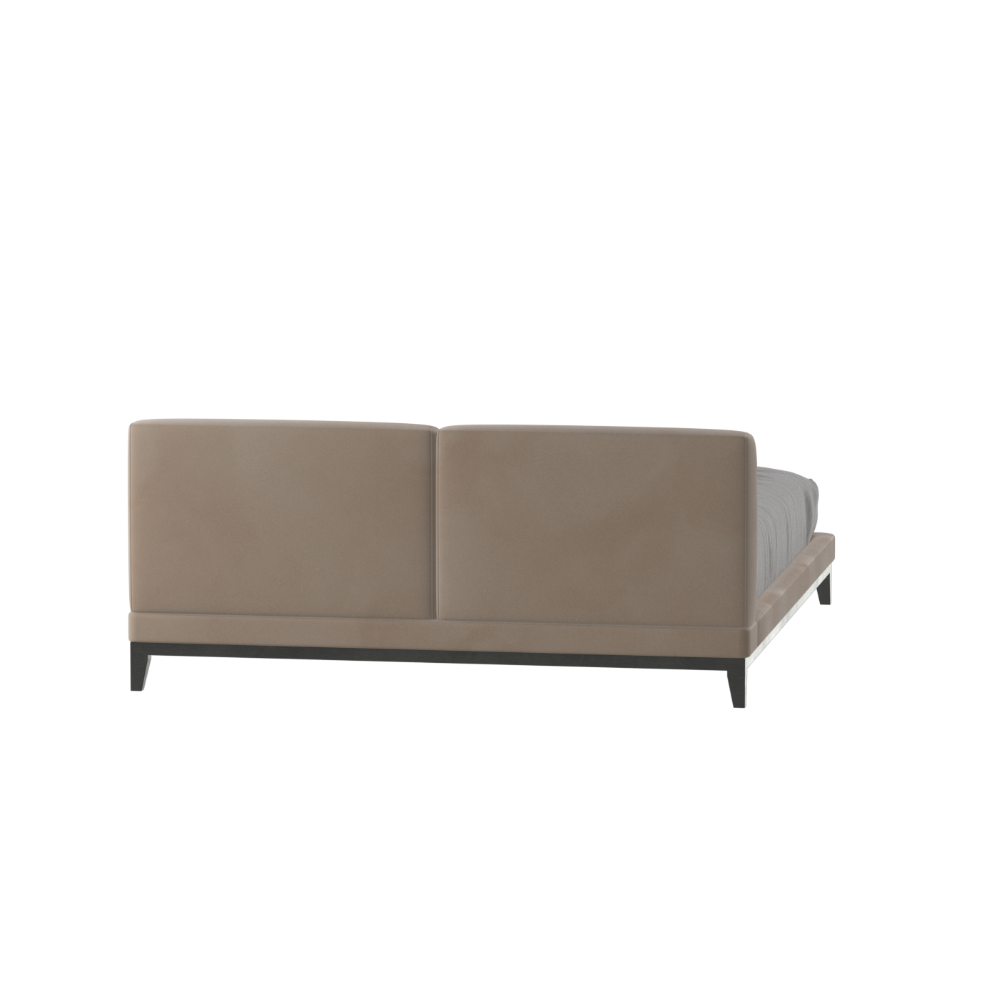 Infinity Upholstered Double Bed with Elegant Headboard