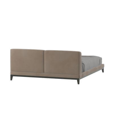 Infinity Upholstered Double Bed with Elegant Headboard