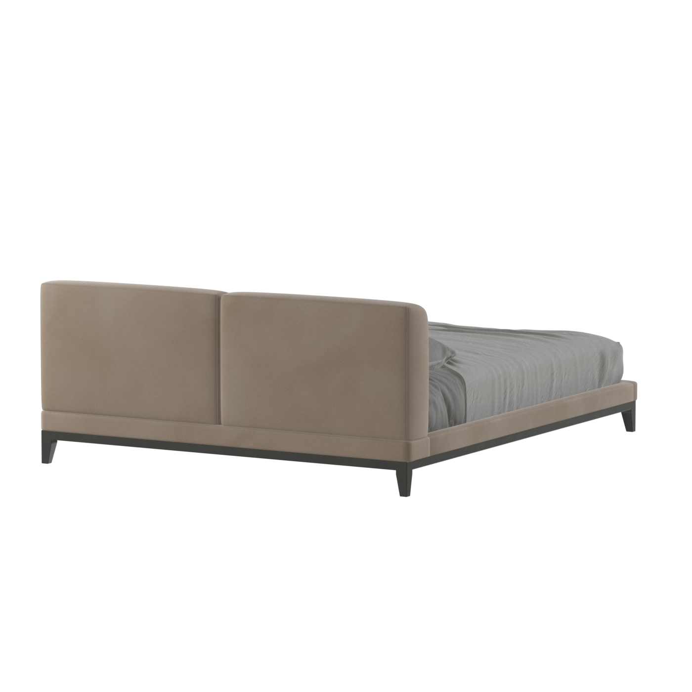 Infinity Upholstered Double Bed with Elegant Headboard
