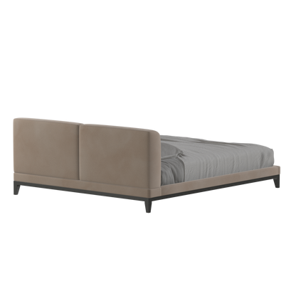 Infinity Upholstered Double Bed with Elegant Headboard