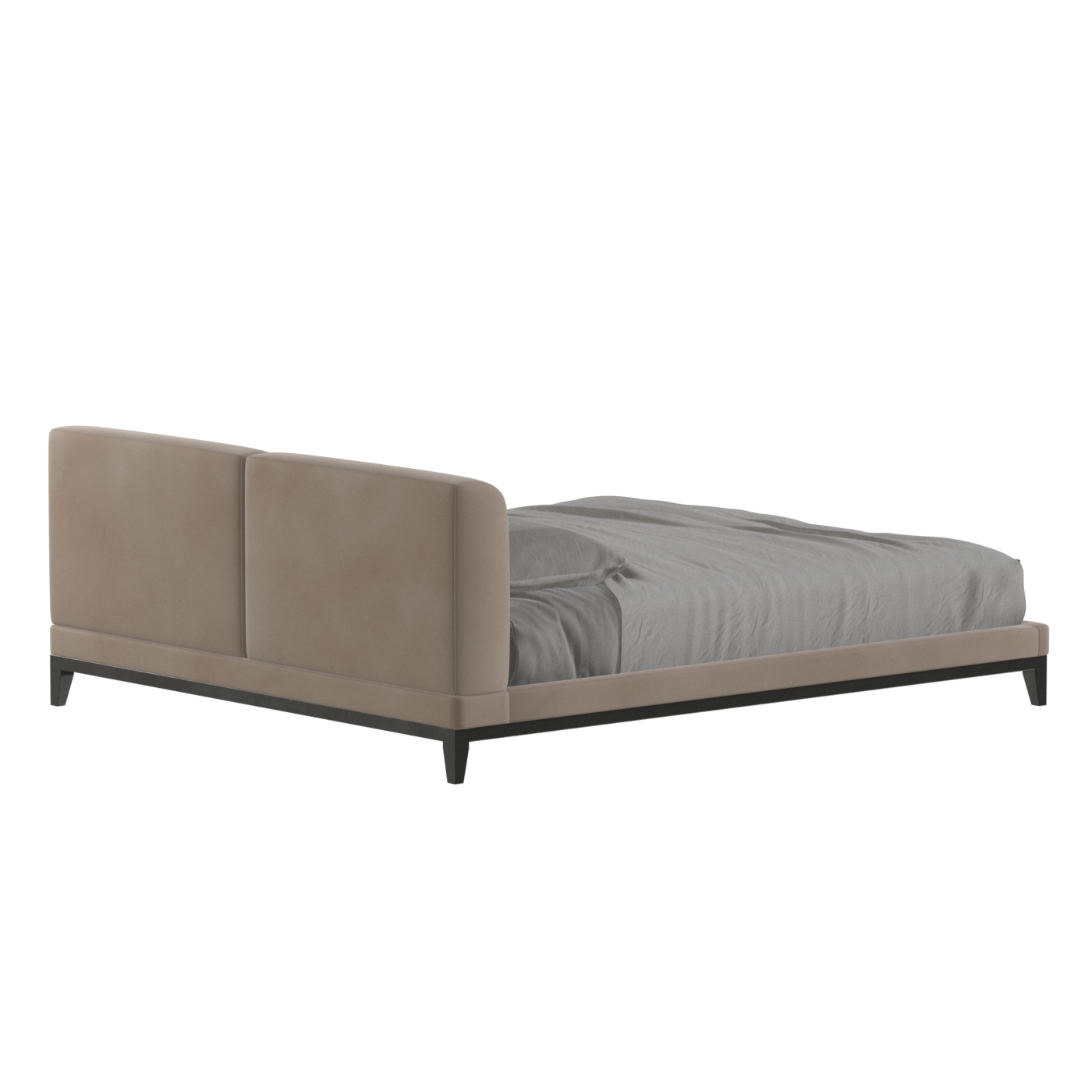 Infinity Upholstered Double Bed with Elegant Headboard
