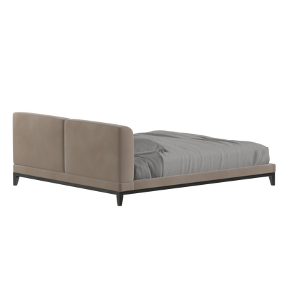 Infinity Upholstered Double Bed with Elegant Headboard