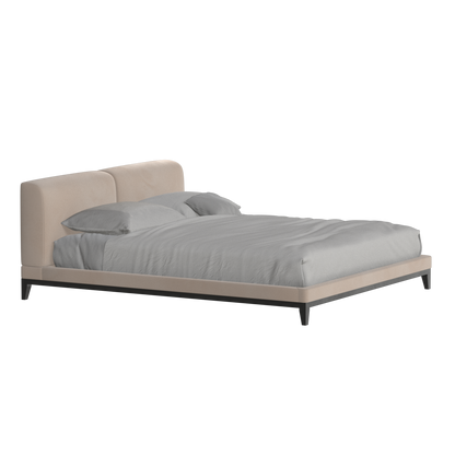 Infinity Upholstered Double Bed with Elegant Headboard