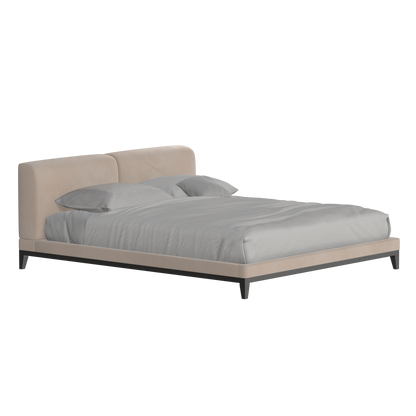 Infinity Upholstered Double Bed with Elegant Headboard