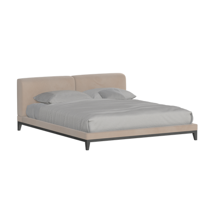 Infinity Upholstered Double Bed with Elegant Headboard
