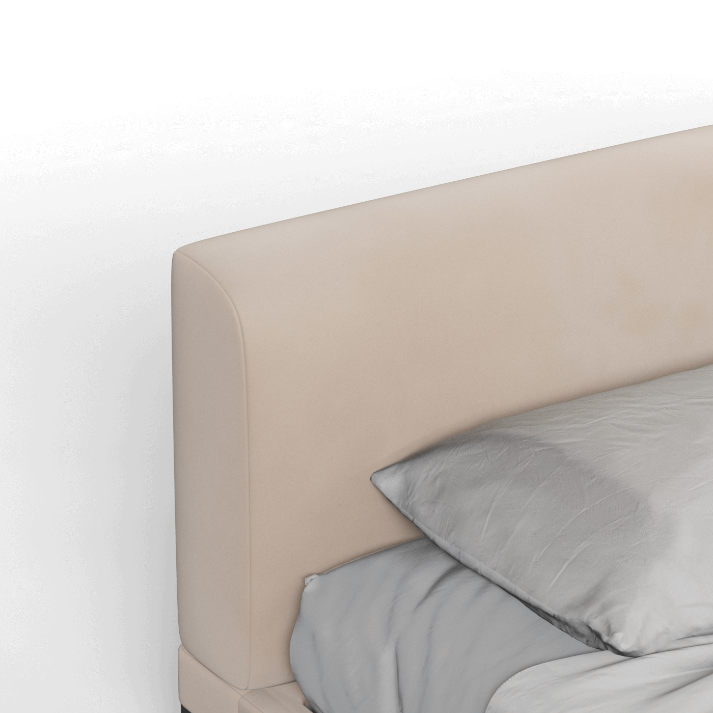 Infinity Upholstered Double Bed with Elegant Headboard