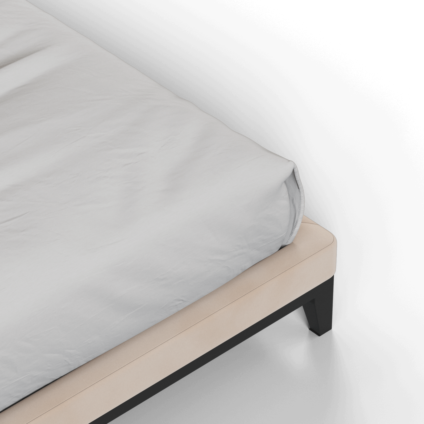 Infinity Upholstered Double Bed with Elegant Headboard