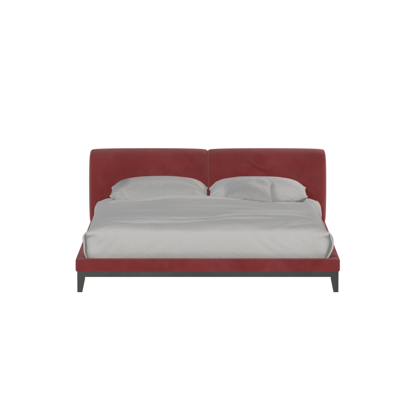 Infinity Upholstered Double Bed with Elegant Headboard