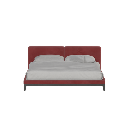 Infinity Upholstered Double Bed with Elegant Headboard