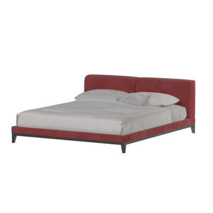 Infinity Upholstered Double Bed with Elegant Headboard