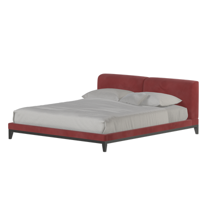 Infinity Upholstered Double Bed with Elegant Headboard